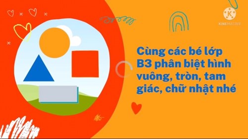 các bạn nhỏ lớp B3 học toán 